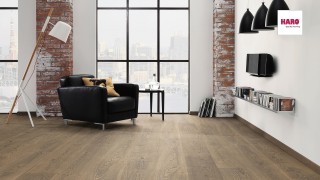 HARO Oak Tobacco Grey Universal Alpine br. N+ Faparketta