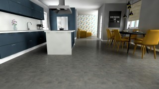 LICO Hydro fix Object Cement Anthrazit Vízálló Design Padló