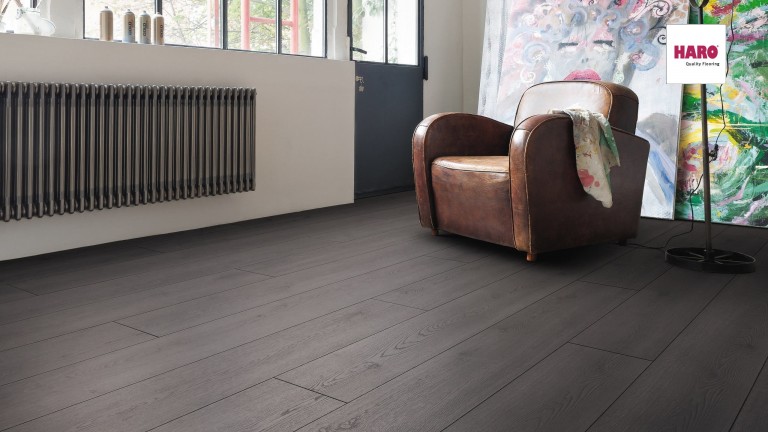 HARO Oak Contura Black Laminált padló