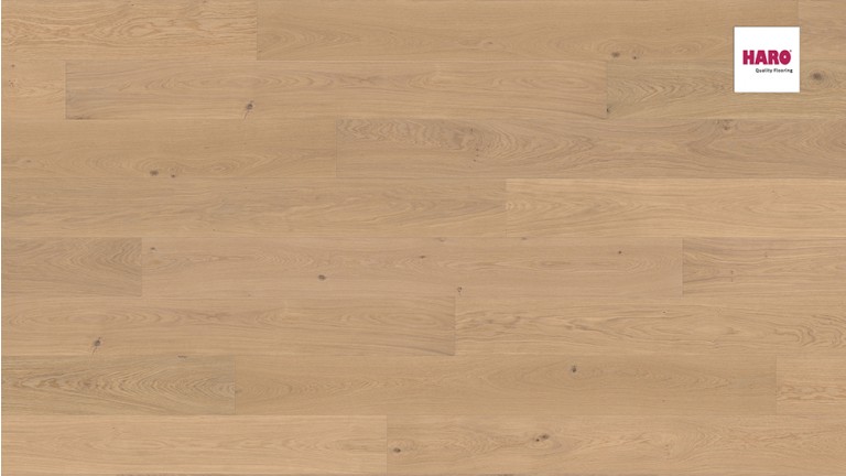 HARO Oak Puro White Markant brushed 4V Faparketta