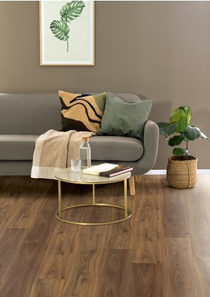 EGGER Dark Langley Walnut Nedvességálló Laminált Padló