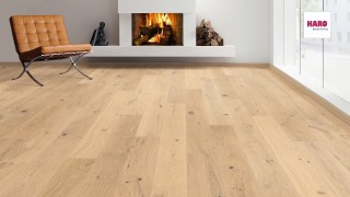 HARO Oak Light White Sauvage brushed permaDur Faparketta