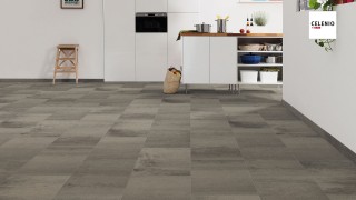 HARO Laminált padló Athos Concrete Grey Natural stone design two-tone