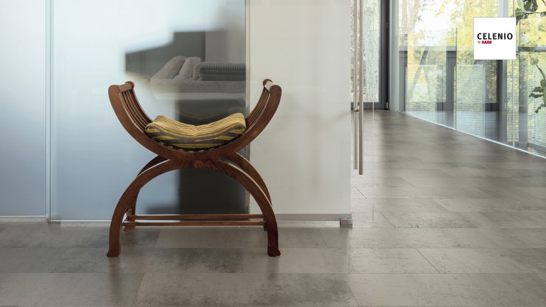 HARO Laminált padló Athos Concrete Grey Natural stone design two-tone